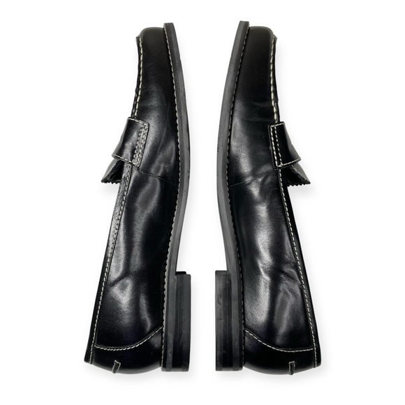 Franco Sarto Women’s Black Leather Loafers - Sz 8 - Picture 6 of 9